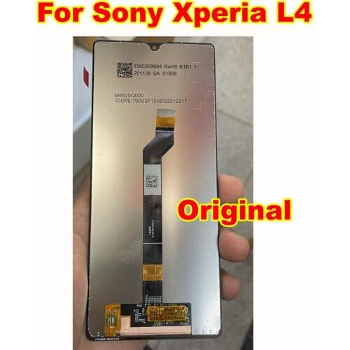 100% Original Working LCD Display Touch Panel Screen Digitizer Assembly Glass Sensor For Sony Xperia L4 Phone Pantalla Parts