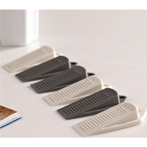 4pcs White/ Gray Door Stop Stopper Guard Baby Safety Protector