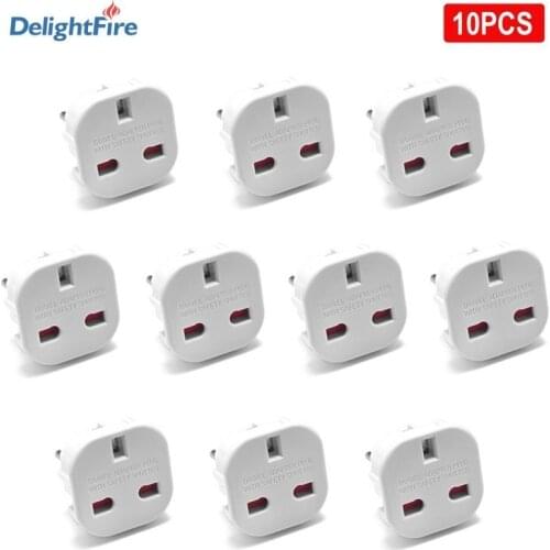 5/10pcs EU Plug UK to EU Converter 250V 10/16A AC Scoket Power Adapter Charger EU Travel Adapter 4.0mm EU Adapter British Outlet