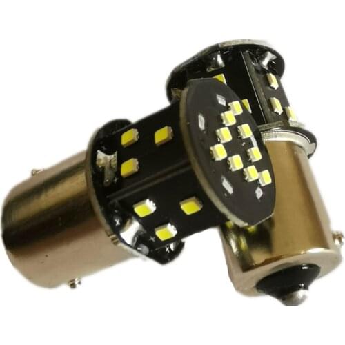 50pcs 6V 6.3V 1156 BA15S P21W BAU15S PY21W Non Polar Motor Lamp Motorcycle LED Indicator Light Bulb 24SMD 2016 White Red Yellow