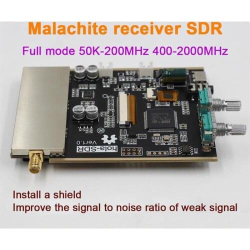 SDR Receiver 50K~200MHz 400~2GHz Malachite Receiver SDR Software Radio DSP All Mode Receiver AM SSB NFM WFM Analogs Modulation