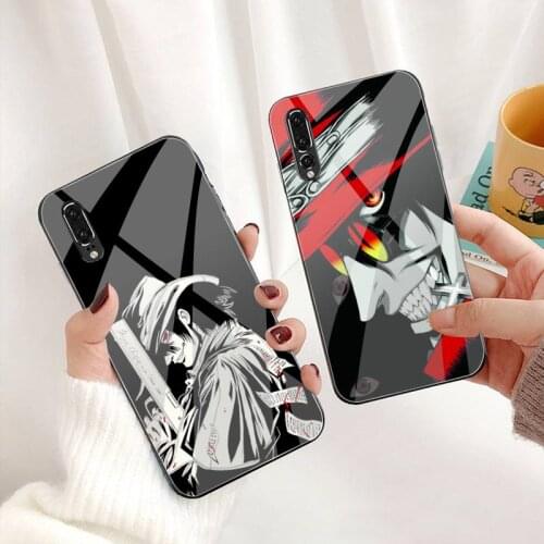 Anime Hellsing Alucard Phone Case Tempered Glass For Huawei P30 P20 P10 lite honor 7A 8X 9 10 mate 20 Pro