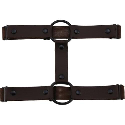 Punk Black Pu Leather Garter Goth Girl Leg Jewelry Straps Elastic Thigh Harness Gothic Stockings Garters Belt Accessories