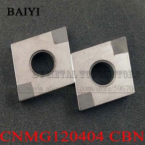 CNMG120404 CBN CNMG 120404 CBN Boron Nitride insert Carbide turning Cutting inserts tool CNC metal lathe tool for Hardened steel