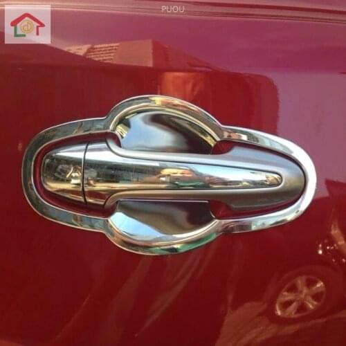 For Toyota RAV4 2014 2015 2016 2017 Chrome Door Handle Bowl Cover Trim Cap Insert Molding Garnish Overlay