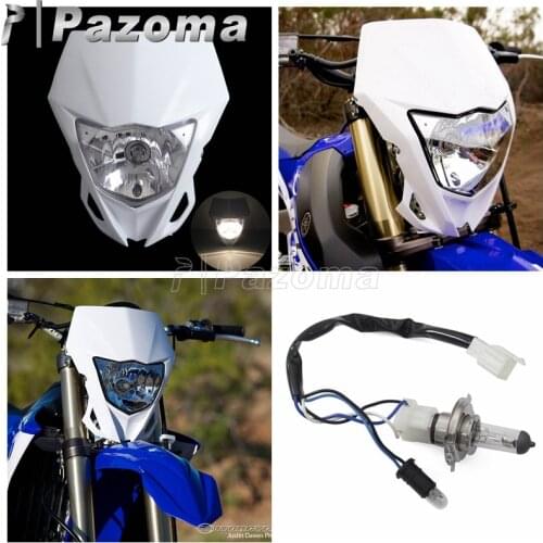 For Yamaha Universal Dirt Bike Lighting Motocross Head Light Supermoto HS1 Bulb Head Lamp For Yamaha 15-16 WR250F 12-16 WR450F