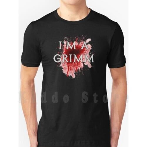 I'm A Grimm-Addicted T Shirt Men Cotton Cotton S-6xl Addicted Grimm Wesen Series Serie Tv Fairy Tale Fantasy David Dark