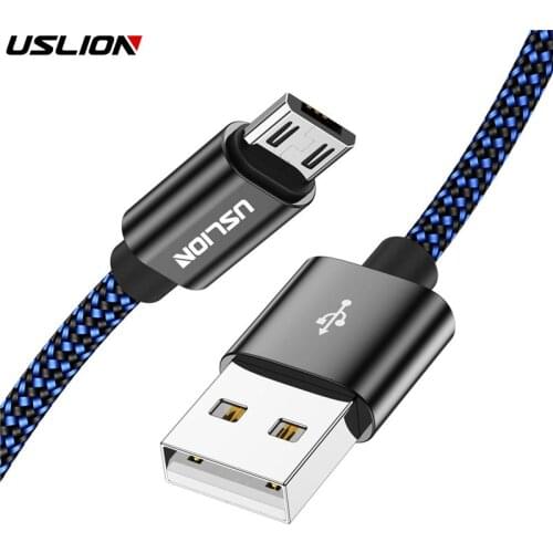 USLION Micro USB Cable 2A Fast Charge USB Data Cable for Samsung Xiaomi Tablet Android USB Charging Cord Microusb Charger Cable