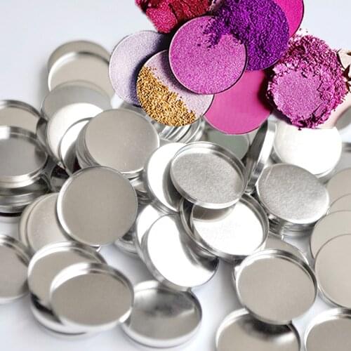 26mm DIY Eye Shadow Container Pans Empty Round Tin For Responsive to Magnetic Eyeshadow Pigment Makeup Palette DIY Tool