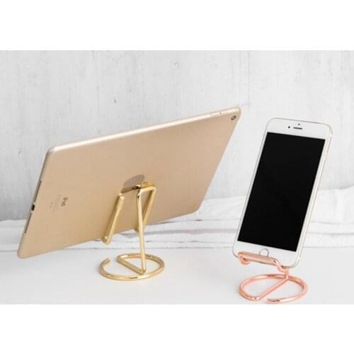 Display Phone Tablet PC iPad Desk Stand Support Cell Phone Holder Stand Live Show Bracket Iron Material Desk Decoration