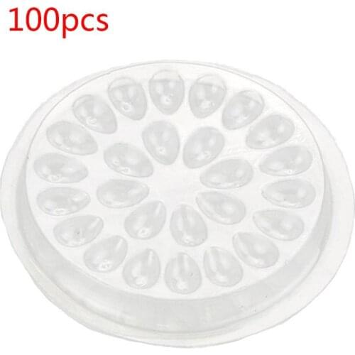 100pcs disposable Eyelash glue holder Pallet Eyelash Extension glue pads stand on eyelash plastic glue holder for eyelash