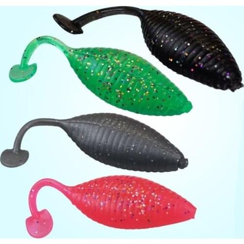 Luya Bait Bionic Shrimp Bait Soft Bait Fishy Smell Inverted Fishing Shrimp Artificial Bait Fake Bait Freshwater Fishing Fish 5Cm