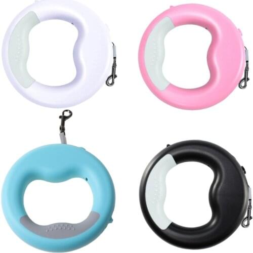 Durable Automatic Retractable Pet Cat Traction Rope with Rechargeable LED Lighht