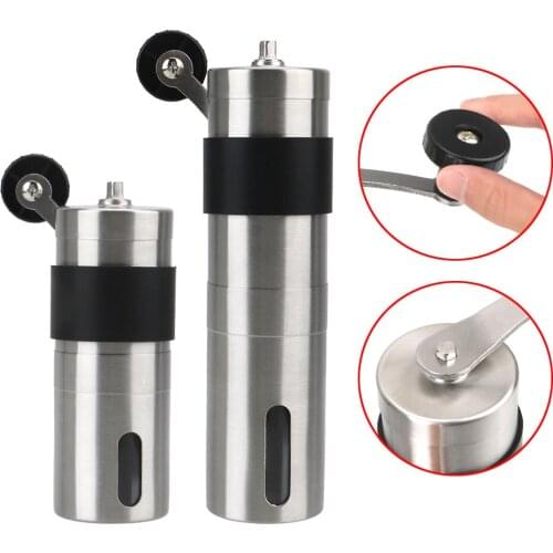 Hand Manual Handmade Coffee Bean Burr Grinders Mill Coffee Grinder Household Useful Tool Stainless Steel Kitchen Tool