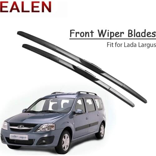 EALEN For Lada Largus 2017 2016 2015 2014-2012 Windscreen Original Wiper Accessories 1Set Rubber Car Front Wiper Blade Kit