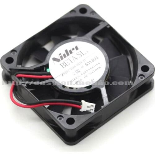 Nidec D06R-24TH 07 DC 24V 0.09A 60x60x15mm Server Cooling Fan