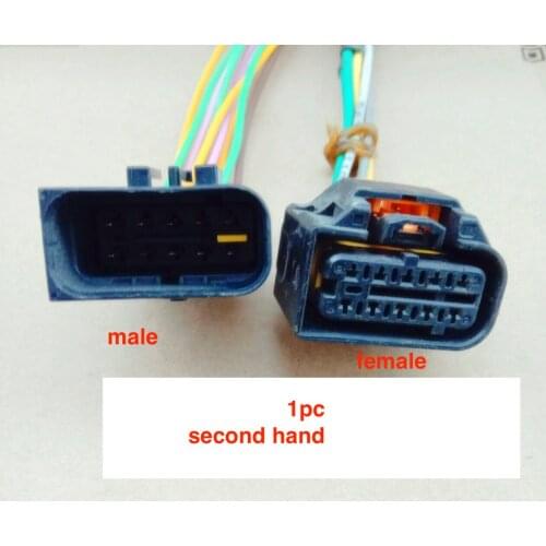 1pc second hand for Peugeot Citroen 308 408 508 3008 C4L headlight assembly wiring harness plug cable