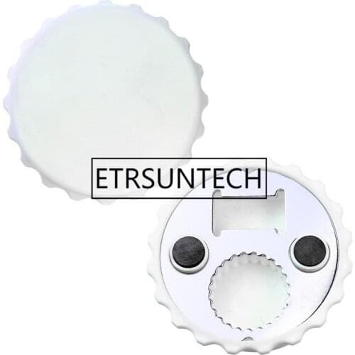 100pcs ABS beer bottle cap shape opener 3D Metal Bottle Opener DIY Custom logo Personalized Wedding Favors and Gifts For Guest