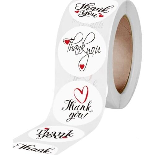 2rolls Floral Thank You Sticker for seal label scrapbooking christmas sticke decoration sticker Stationery Sticker