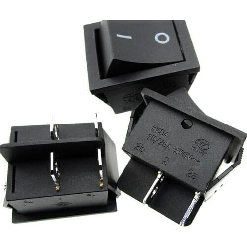 4Pcs Rocker Switch KCD4- 15 30A250V 4 Feet Double Gear