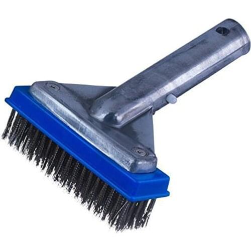 5 Inch Heavy Duty Wire Pool Brush Swimming Pool Cleaner Aluminium Handle and Stainless Steel Bristles Designed