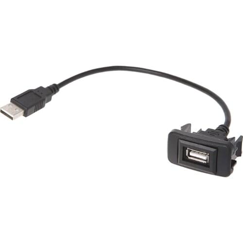 AUX USB Port Cable Adapter 12-24V Cord Wire USB Charging Adapter for Toyota VIGO 25M Output voltage 5V Output current 3.1A