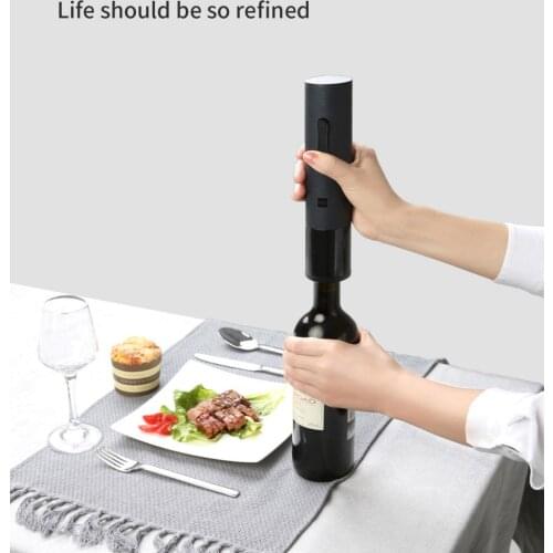 Xiaomi Huohou Opener Automatic Red Wine Bottle Opener cap Stopper fast Decanter Set Electric Corkscrew Foil Cutter Cork Tool