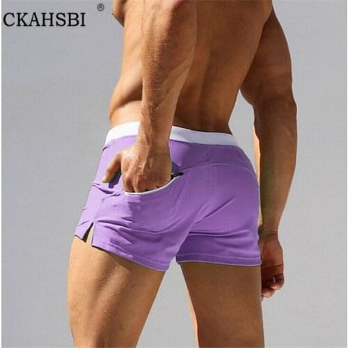 CKAHSBI Swimwear Quick Dry Trunks Men Short Briefs Surf Swim Trunks Man Nylon Beach Leisure Sport Wear Swimsuit Swimming Short