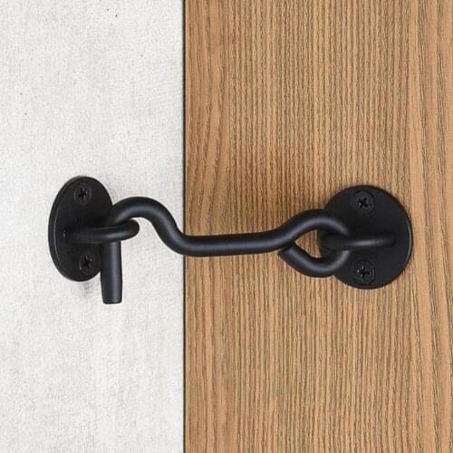 Retro Door And Window Hooks Steel Drawer Box Cabinet Buckle Window Door Lock Eye Latch Catch Holder For Home Decor