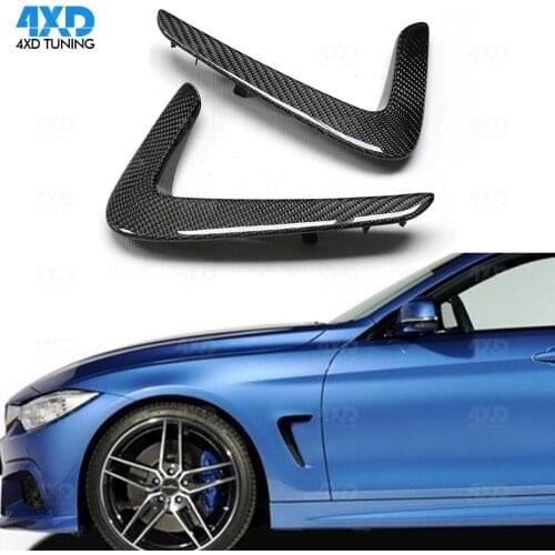 F32 Carbon Fiber Fender Trim For BMW F36 428i F33 Carbon fender light exterior trim Replacement 2014 2015 2016