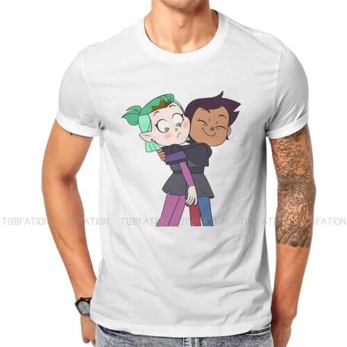 The Owl House Luz Amity Hug Tshirt Top Graphic Men Vintage Grunge Summer Mens Clothes Cotton Harajuku T Shirt