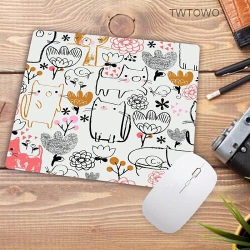 Pineapple Marble Elephant Cat Dog Speed Mouse Pad Size For 18x22cm Gaming Mousepads Big Promotion For Russian Country