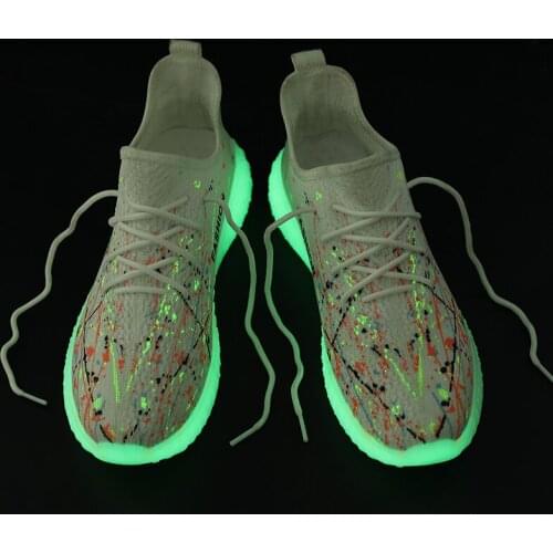 New Arrival Mens Casual Shoes Breathable Sneakers Nyfw Flying Weave Vamp Walking Luminous Trainers