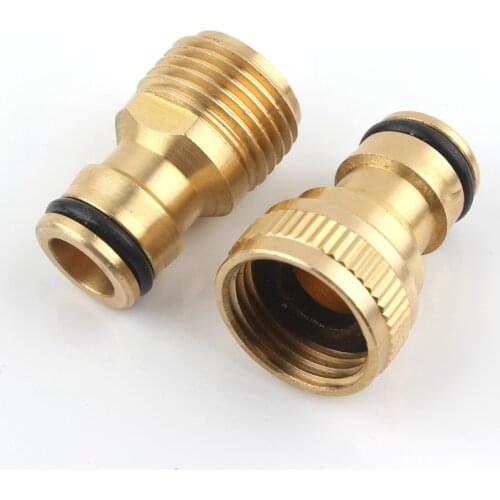 1/2" Female Male Thread Brass Quick Connector Water Tap Faucet Nozzle Joint 16mm Hose Adapter Air Pump Garden Irrigation Fitting