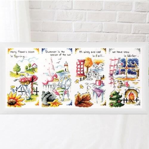 Cross Stitch Set Chinese Cross-stitch Kit Embroidery Needlework Craft Packages Cotton Fabric Floss New Designs Embroidery G20