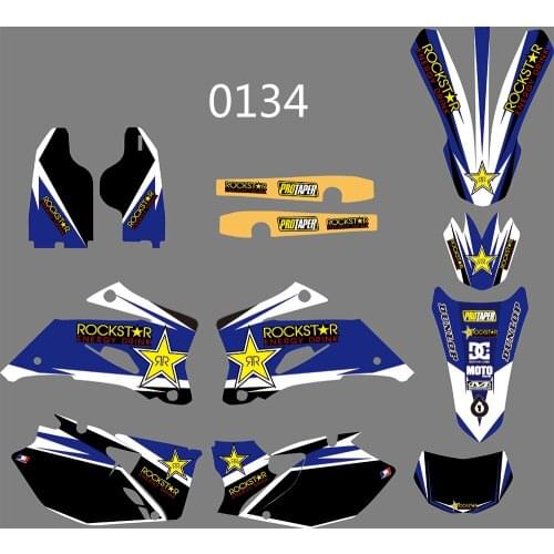 3M 6 STYLES TEAM GRAPHICS BACKGROUNDS DECALS STICKERS FOR YAMAHA WR250F 2007-2013 & WR450F 2007 2008 2009 2010 2011
