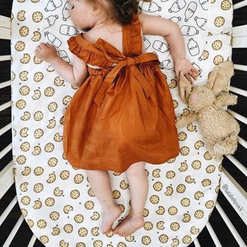 New Baby Girls Summer Dress Girls Cute Long Dresses 1-5 Year Kids Clothing