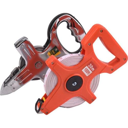 Portable scale ruler inch metric 50M 100M Open Reel Steel Tape Measure with shelf for Woodworking Construction Measuring tool