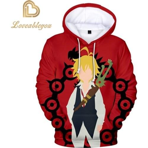The Seven Deadly Sins Meliodas 3D Cool Hoodies Sweatshirt Women/Mens Japan Anime Casual Children Hoodie Fashion Hoodies Clothes