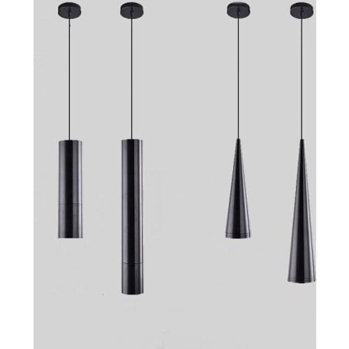 5W/7W/10W/12W Modern LED Long Tube Pendant Lights Simple Nordic Restaurant/Dinning Room/Bar Cylindrical Light Fixtures