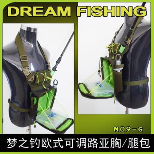 M09 Outdoor fishing bag lure bag European adjustable lure /chest / leg bag bait box