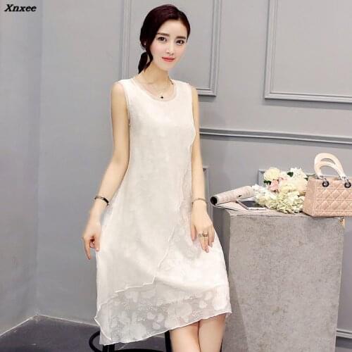 Однотонные летние платья Xnxee China At AliExpress