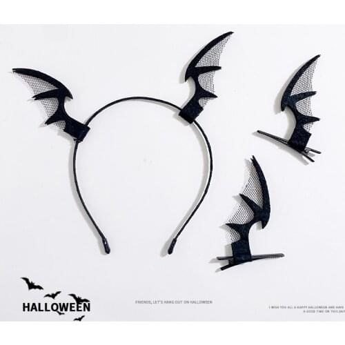 Halloween Party Pumpkin Headband Bat Ghost Cat Hair Clips Cosplay Devil Headdress Halloween Costume Hair Accessories For Woman