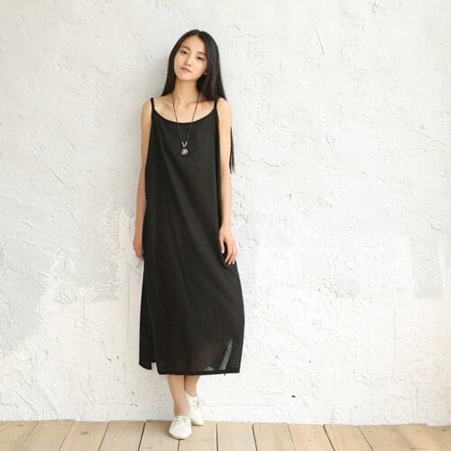 100% Cotton Womens Full Slips Femme Sexy Long Inner Lining Underdress Women Underskirt Female Petticoat Slip Woman