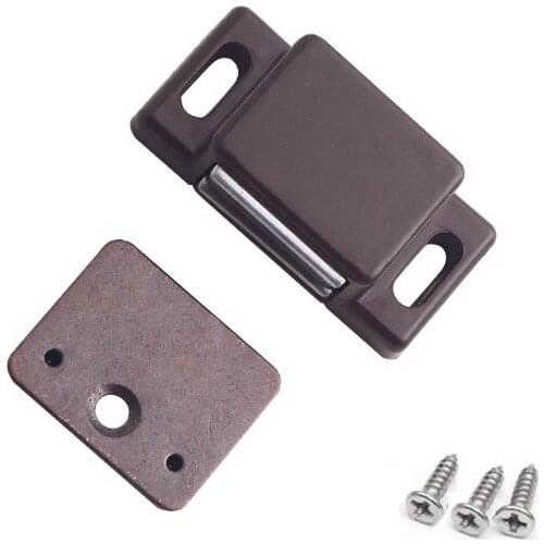 10pcs/lot Home Furniture Hardward Wardrobe Cabinet Cupboard Door Plastic Magnetic Catch Latch Stopper