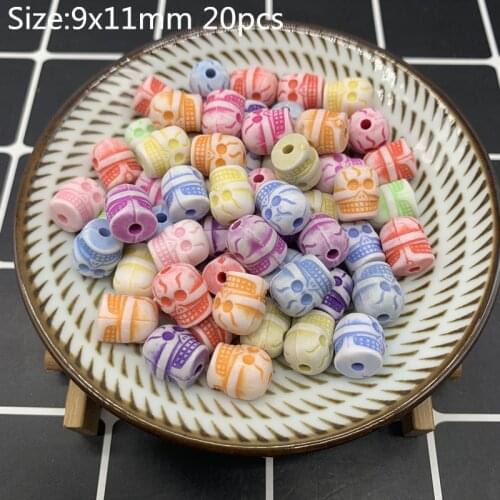 20pcs 9x11mm Acrylic Beads Earrings Necklace Accessories Beads For Jewelry Making DIY Jewelry Necklace Accessories#14