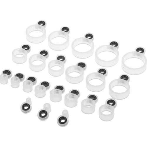 22pcs Fishing Rod Ceramic Silicone Rod Guide Different Size 1#-22