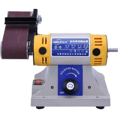 220V Multi-function Electric Belt Sander Woodworking Metal Jade Polishing Grinding Machine Y