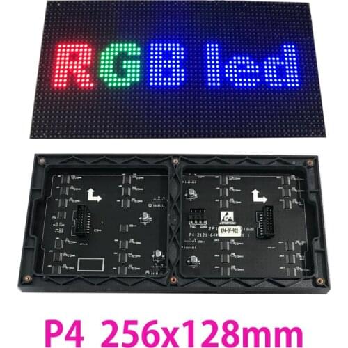 3 Years Warranty High Quality Indoor Rgb Color P4 Led Panel 128*256mm P4 Stage Led module p4 Rental Led Screen Module p2p3p5p6