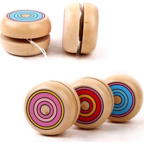 4 cm Wooden Yoyo Toys Spin Professional Wooden YO-YO Ball Y Classic Toys Early Education For Child Gift